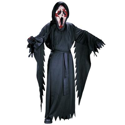 China Polyester Fun World Adult Scream Costume Black for sale