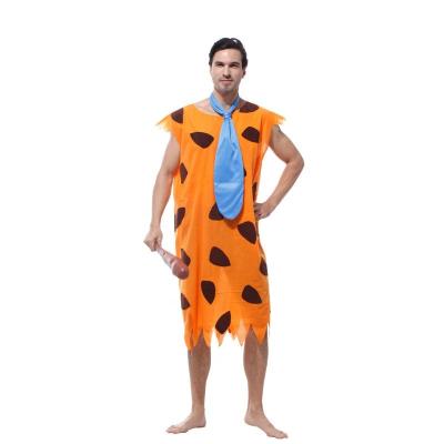 China Polyester Factory Supplier The Flintstones Fred Flintstone Costume for Adult Men for sale