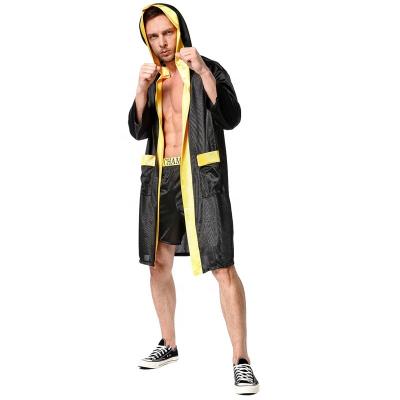 China Polyester Adult Halloween Costume Boxing Robe with Hood Custom Personalized Cosplay for sale