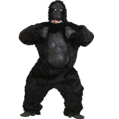 China Factory Wholesale Supply Professional Realistic Gorilla Ape Suit Costume Black With Fur Wy07161 for sale