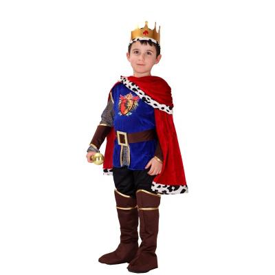 China Polyester King Fancy Dress Costume Cosplay Prince  Crown and Robe Set  for Halloween Carnival Party for sale