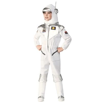 China Polyester Astronaut Costume with Helmet for Kids, Space Suit, Space Jumpsuit for Halloween Boys Girls Pretend Role for sale