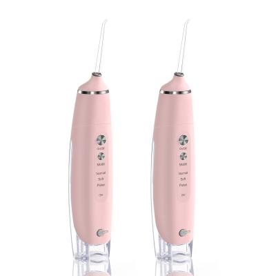 China Pink Rechargeable Dental Flosser , Electric Oral Irrigator Ipx7 for sale