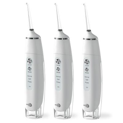 China Handheld White Quiet Water Flosser IPX7 Waterproof DC 5V 1A for sale