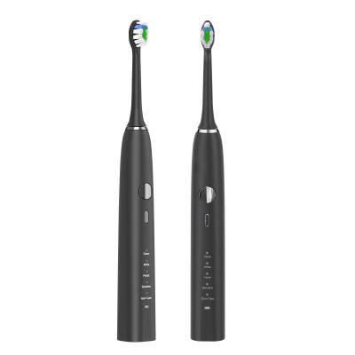 China 2000mAh IPX8 Electric Whitening Toothbrush , Hanasco Black Electric Toothbrush for sale