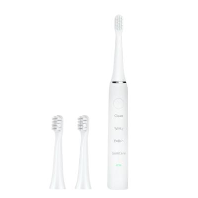 China Hanasco White Ultrasonic Automatic Toothbrush 3 Hours USB Fast Charging for sale