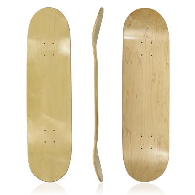 China Hot Sale Youth Custom Made Burlywood Double Rocker Skateboard For Youth for sale