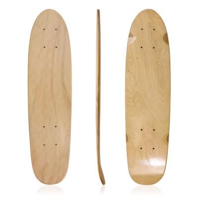 China Wholesale Custom White Maple Fish 24inch Panel Youth Cruise Skateboard Wooden Decks for sale