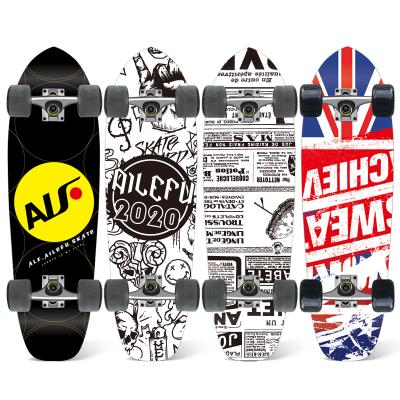 China 27 Inch Youth Maple Design Cruiser Board Your Own Fish Board Cruiser Skateboard for sale