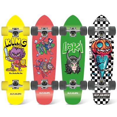 China Cheap Custom Wooden Youth Fish Skate Board Cruiser Complete Skateboard for sale