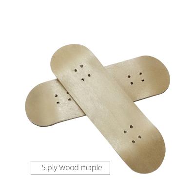 China Youth Skateboard Custom White Skateboard 100*30mm 5 Deck Maple Finger Skate Boarding Deck for sale