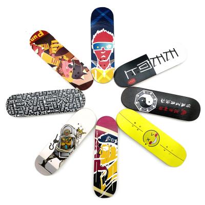 China New Arrival Hot Selling Adult Children Maple Gift Game Sports Platform Skateboard Youth Fingertip Skateboard for sale