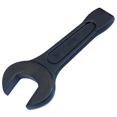 China 22-150mm Black Heavy Duty Reinforced Thickened Percussion Open Wrench Carbon Steel Dense Durable Non-Slip for sale