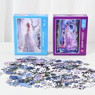 China 100% Eco-friendly Wholesale Custom Paper Cartons 500 Pieces Of Art Picture Jigsaw Puzzle For Adult for sale