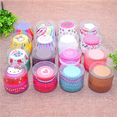 China Disposable Custom Logo Disposable Rainbow Cake Paper Cup Cake Baking Oil Proof Mold for sale