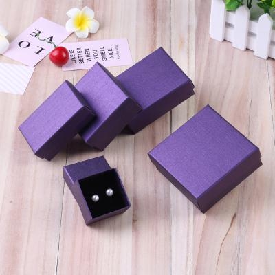 China Valentine's Day Square Paper Jewelry Packaging Box Necklace Recyclable Ring Earrings Bracelet Gift Box Packaging For Women for sale