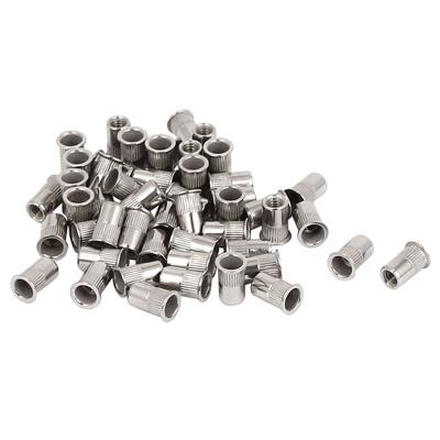 China Flat Product Nickel Free Head Carbon Steel Wholesale Price Blue Galvanized Blind Rivet Nuts for sale