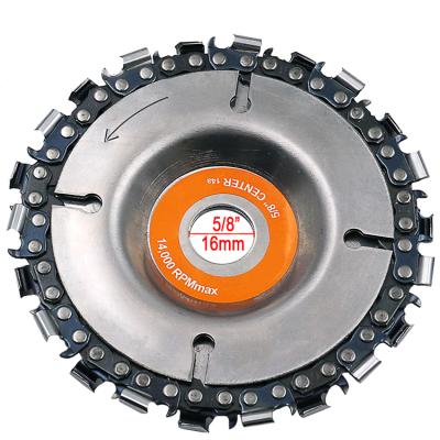 China 4 Inch Disc Grinder and Chain 22 Tooth Fine Abrasive Cut Chain for 100/115 SB23 Angle Grinder for sale