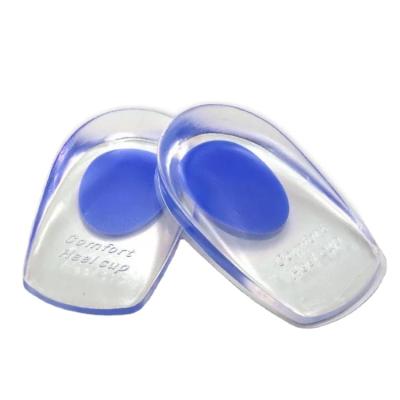 China 1Pair Soft Silicone Gel Insoles for Heel Stimulates Pain Foot Cushion Foot Massager Care Half Heel Insole Protector Size Increase for sale