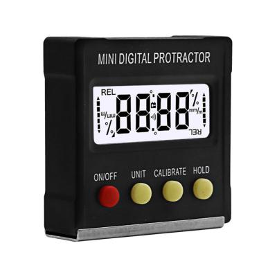 China 360 Degree Mini Digital Protractor Inclinometer Electronic Level Box Magnetic Base Measuring Tools SB22 for sale