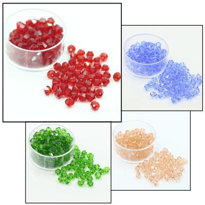 China Accessories Silicone Teething Stones Czech Crystal Glass Bicone Beads High Quality Grade Cuentas y Abalorios D.C.A. for sale