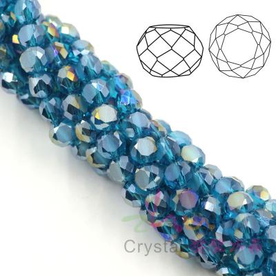 China Pretty Chinese Factory Sales Crystal Glass Bread Beads Jewelry Making for sale