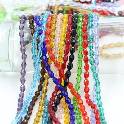 China Natural Stone Beads For Bracelets Capinhas Charm Faceted Rondelle Glass Beads For Jewelry Making Spheroidity Crystal Beads Pendant Decoration DIY Accessories 5strands/batch for sale