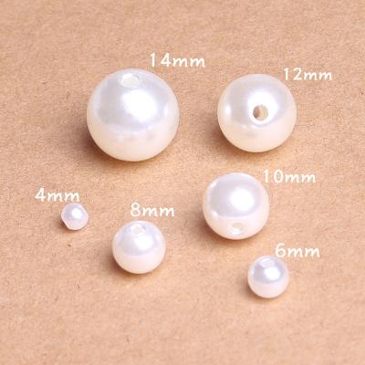 China High Quality Jewelry Bead Acrylic Beads For Jewelry Making 4mm-14mm ABS Acrylic Bead For Necklace Bracelet Earring DIY Accessories for sale