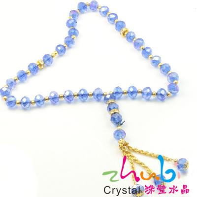 China Fashion Cystal Glass Bead For Jewelry Making Pingente Crystal Rosary, Led Islamic Lights, 10mm Gray Crystal Prayer Beads Muslim Com Bulk Pulseira Islamic Prayer Beads for sale