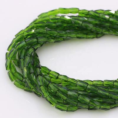 China New Elegant 18 Cutting Rectangular Hollow Glass Beads For Clothes Curtains All Decoration for sale