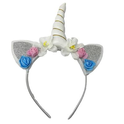 China High Quality Unicorn Headband Candy Color Hair Band Children's Gift New Arrival Cat Soft Snap Circle Shape Hair for sale