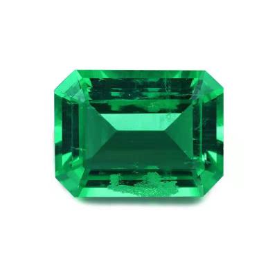 China Other Bulk Price High Quality Emerald Gemstone Square Shape Synthetic Emerald Gemstone For Jewelry Making for sale