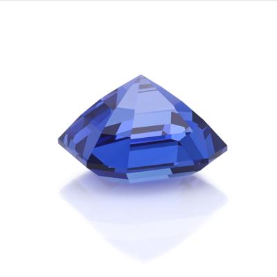 China Diamond Cut Synthetic Sapphire Square Brilliant Classic Sapphire Lab Grown Loose Synthetic Sapphire for sale