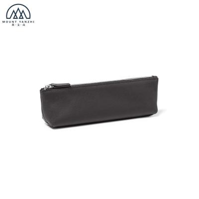 China Schools & Genuine Leather Offices Custom Long Zipper Pen Case Bag for sale