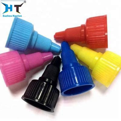 China Non Spill Suzhou Supplier Hot Sauce Cap / Plastic Twist Cap For Sauce Bottle for sale