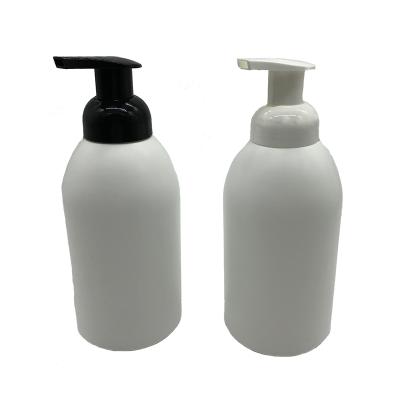 China Cosmetic Manufacturer 500ml Round Plastic Hand Foam Cosmetic Foam Soap Pump Empty HDPE Sanitizer Bottle for sale