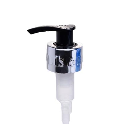 China Non Spill Plastic Sliver Aluminum Soap Dispenser 24/410 28/410 Screw Lotion Pump for sale