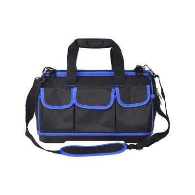 China 100% Eco-friendly Heavy Duty Tool Storage Bags For Tools With Wide Mouth Adjustable Shoulder Strap for sale