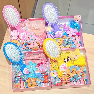 China Environmental Friendly Gift Box Kids Hair Clips Princess Comb Hairpins Girl Headwear Bee Headbands Flower Barrette Kids Accessories for sale