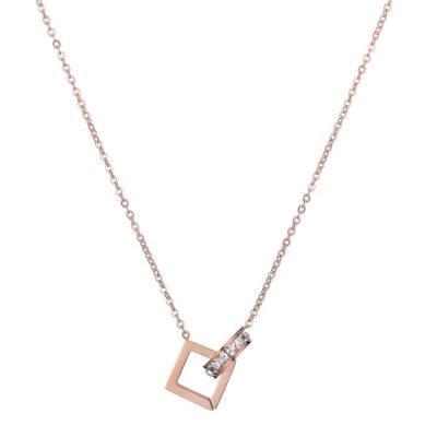 China Manufacturer Supplier 2020 News CLASSIC Women's Custom Pendant Necklace CC Diamond Initial Necklace for sale