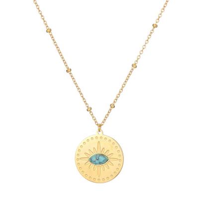 China High Quality Ethnic Diamond Birth Year Necklace Jewelry Fashion18k Gold Necklace Africa Necklace for sale