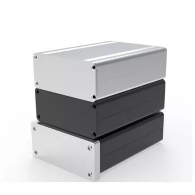 China Manufacture 88*38-L Aluminum Chassis Sheet Metal Case Custom Stamping Audio Box Shell For PCB Lithium Battery Box for sale