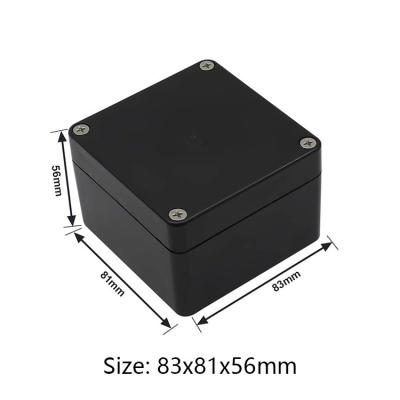 China Install PCB board panel ABS electronic enclosure junction box plastic waterproof IP66 box83 x 81 x 56mm plastic outdoor IOT service case for sale