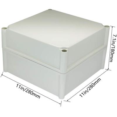 China Outdoor Custom Waterproof ABS Plastic Enclosure Box Shell Junction Box Electronics Hardware Enclosure 280 x 280 x 180 mm for sale