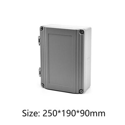 China Install Aluminum Chassis Electrical Aluminum Enclosure PCB Panel Amplifier Box Diy Die-Cast Aluminum Housing 250*190*90mm for sale