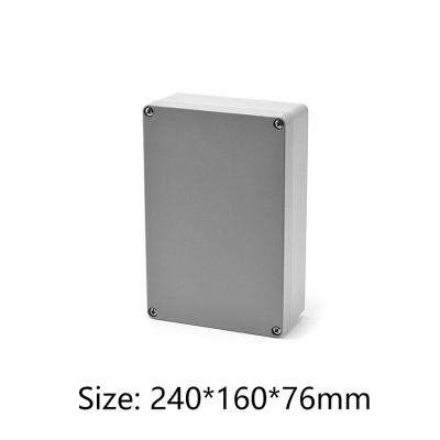 China Install PCB Aluminum PCB Enclosure Junction Box Enclosures Housing Electrical Electronic Die Casting 240*160*76mm for sale