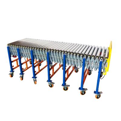 China Conveyor Belt Heat Resistant Freestanding Ribbed Roller Conveyor System For Logistics And Warehouse Industries for sale