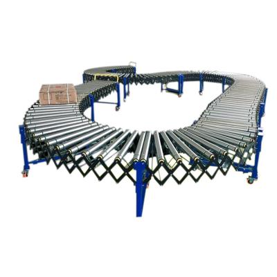 China Conveyor Heavy Duty Steel Roller Transport Carton Oil Carton Portable Roller Conveyor for Food and Beverage Shops for sale