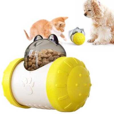 China Cat Dog Food Dispenser Improve Portable Food Grade Pet Healthy Intelligence Pet Toy for sale