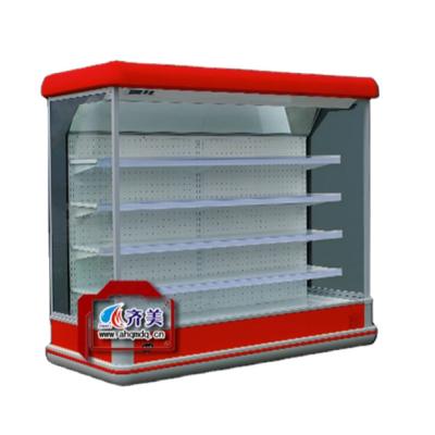 China Single-temperature Rack Supermarket Vertical Upright Display Open Chiller Freezer for sale